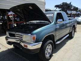 1997 TOYOTA T100 SR5 GREEN XTRA CAB 3.4L AT 4WD Z16301
